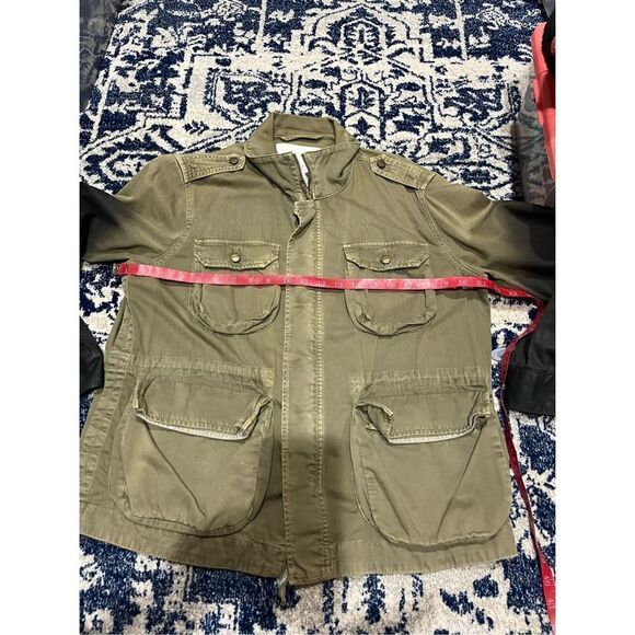 Current Elliott Lone Soldier Jacket with Ombre Coated Sleeves - Picture 5 of 11